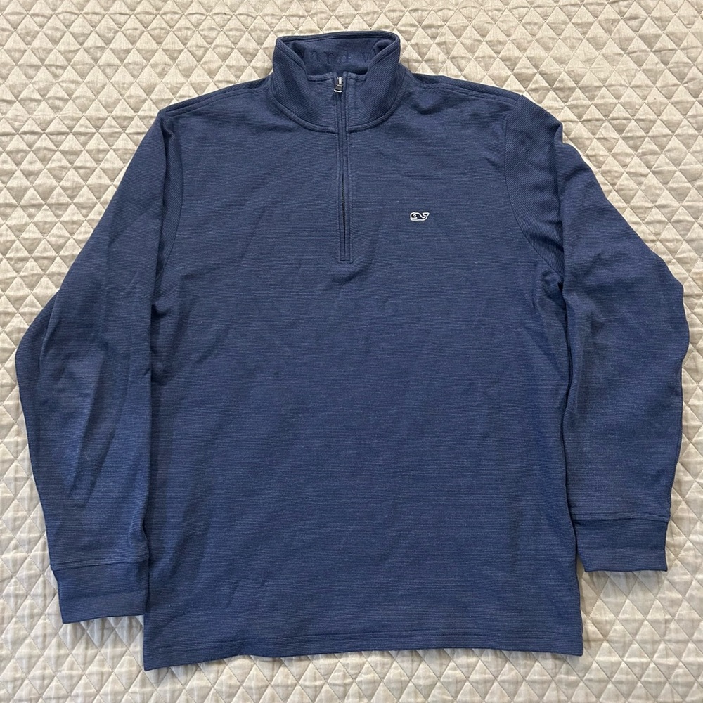 Vineyard Vines Men’s Navy Quarter-Zip Pullover Medium